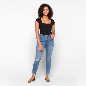 Arianna High Rise Distressed Skinny Jean by Cosmic Blue Love